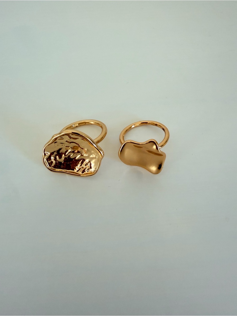 Evereve - Sculpted Gold-Tone Rings